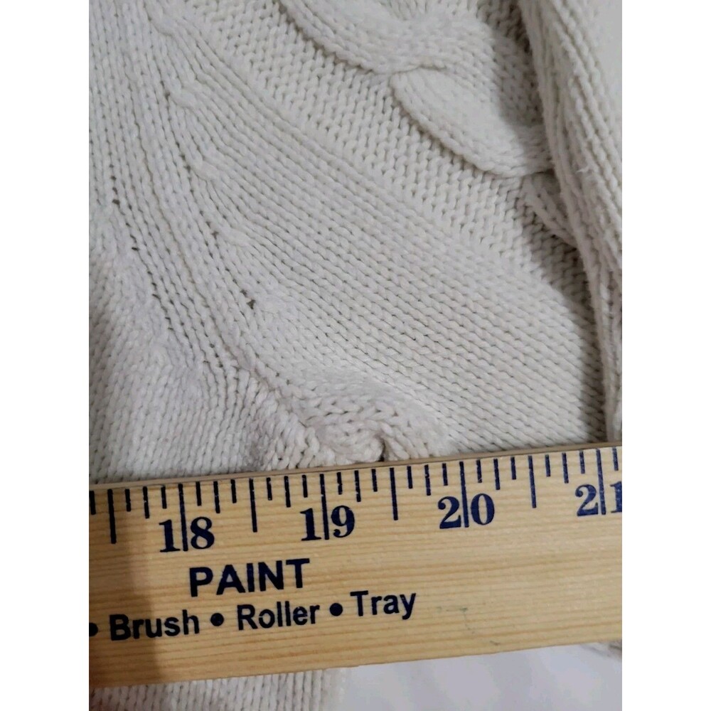 Chaps Denim Womens Large Cottagecore Sweater Mostly Cotton (Chest 39 X 24 Long) - Picture 4 of 7